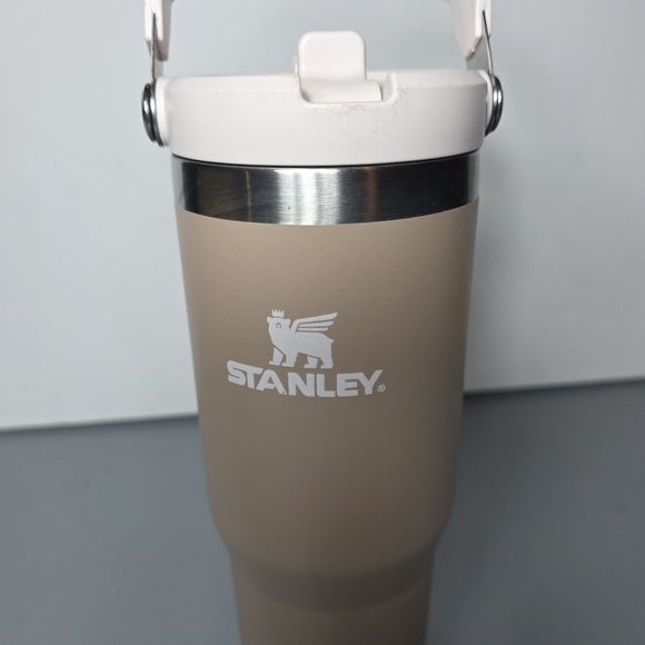 Stanley 30oz IceFlow Flip Straw Insulated Stainless Steel Tumbler Almond Rose - Picture 2 of 13